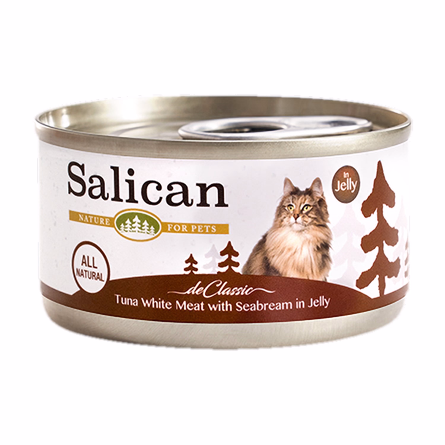 Salican Cat Can - Tuna White Meat with Seabream in Jelly 85g