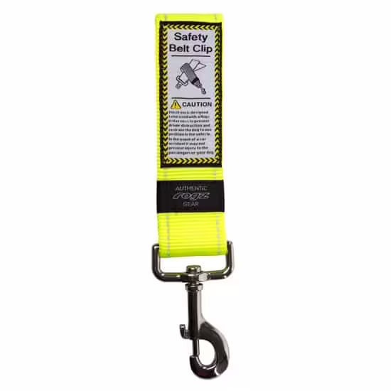 ROGZ Safety Belt Clip - Neon Yellow