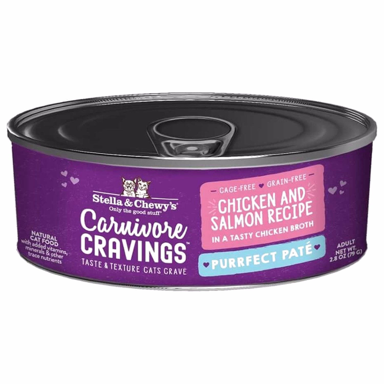 Stella & Chewys Cat Can Food - Carnivore Cravings - Chicken & Salmon Pate