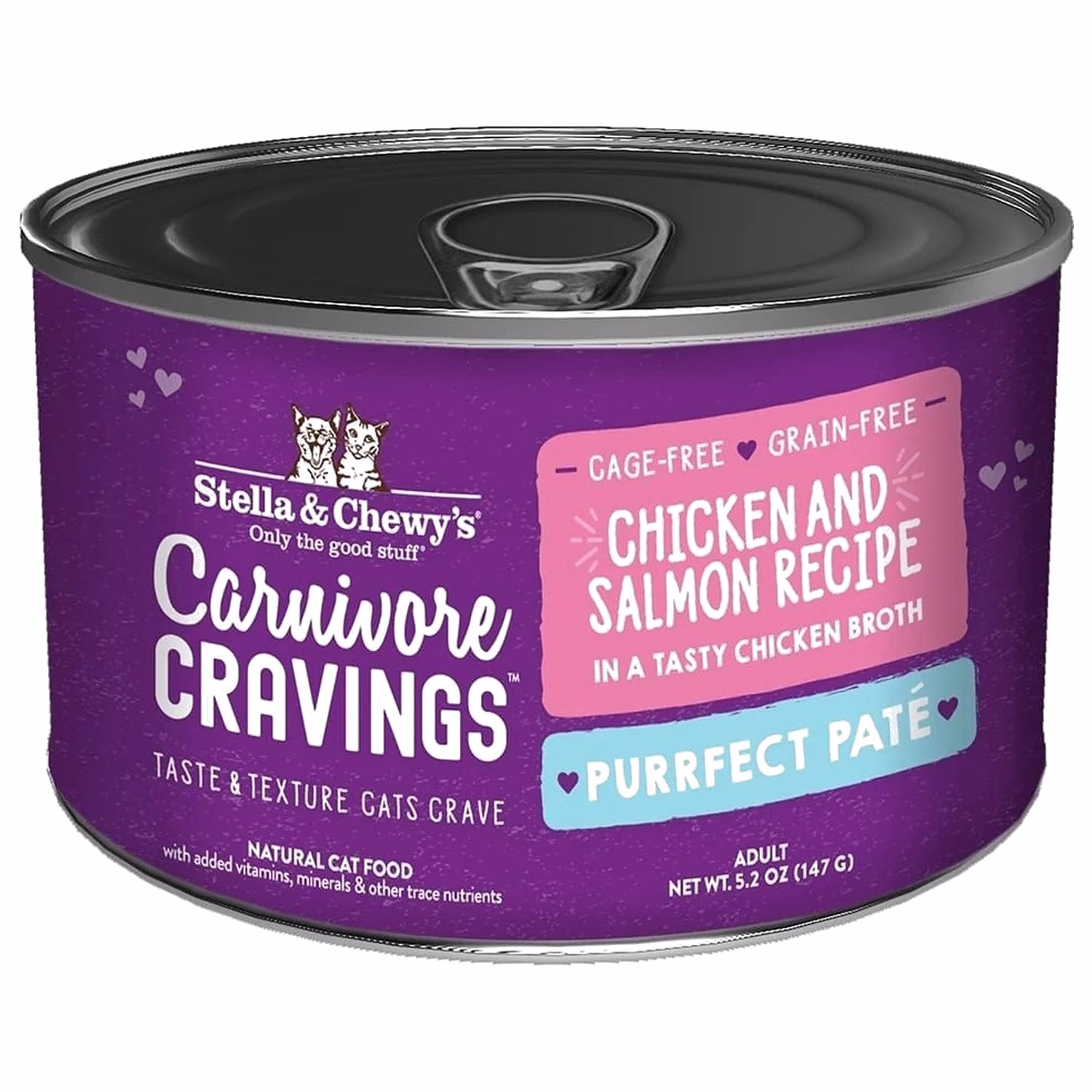 Stella & Chewys Cat Can Food - Carnivore Cravings - Chicken & Salmon Pate 5.2oz | 147g