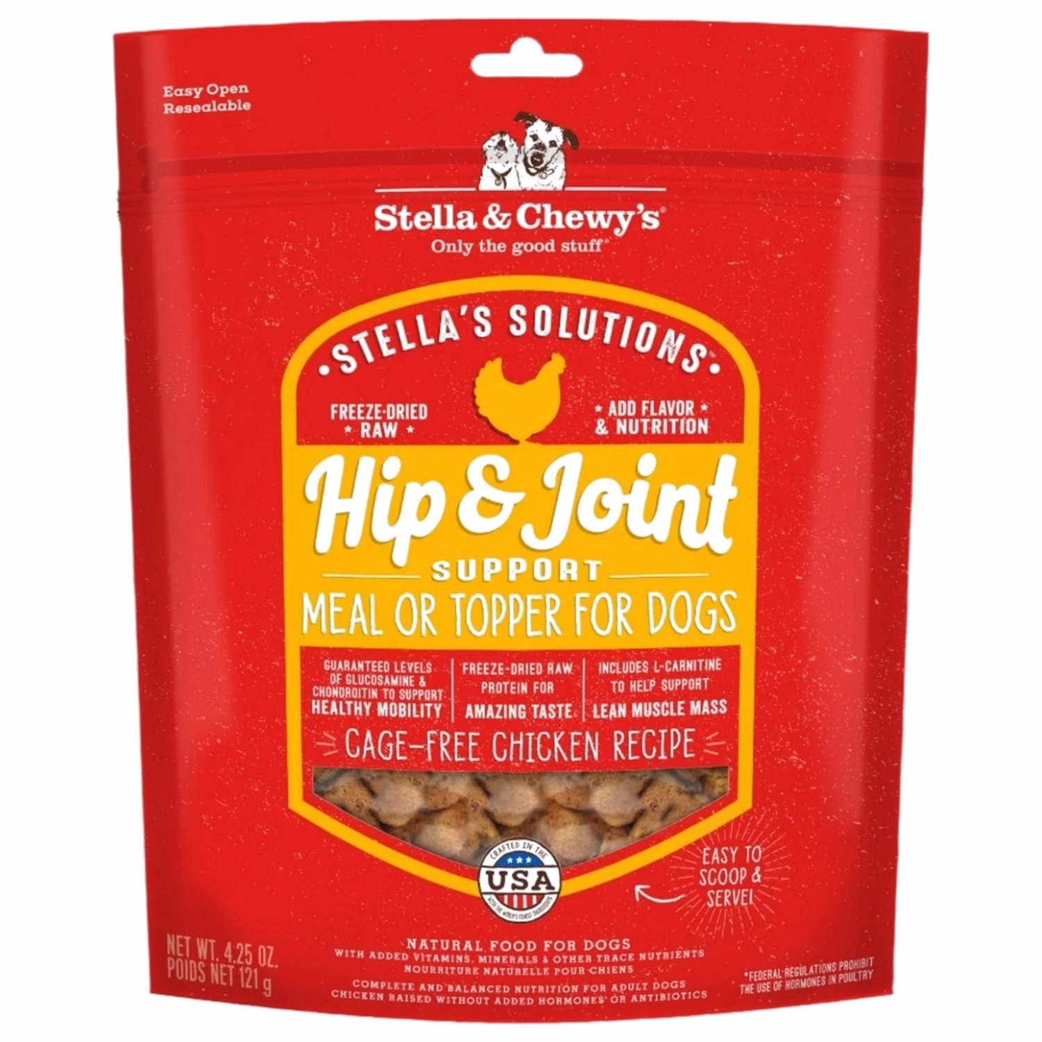 Stella & Chewys 美國狗糧 - 凍乾脫水粒 乾糧伴侶系列 有助關節健康 - 放養雞配方