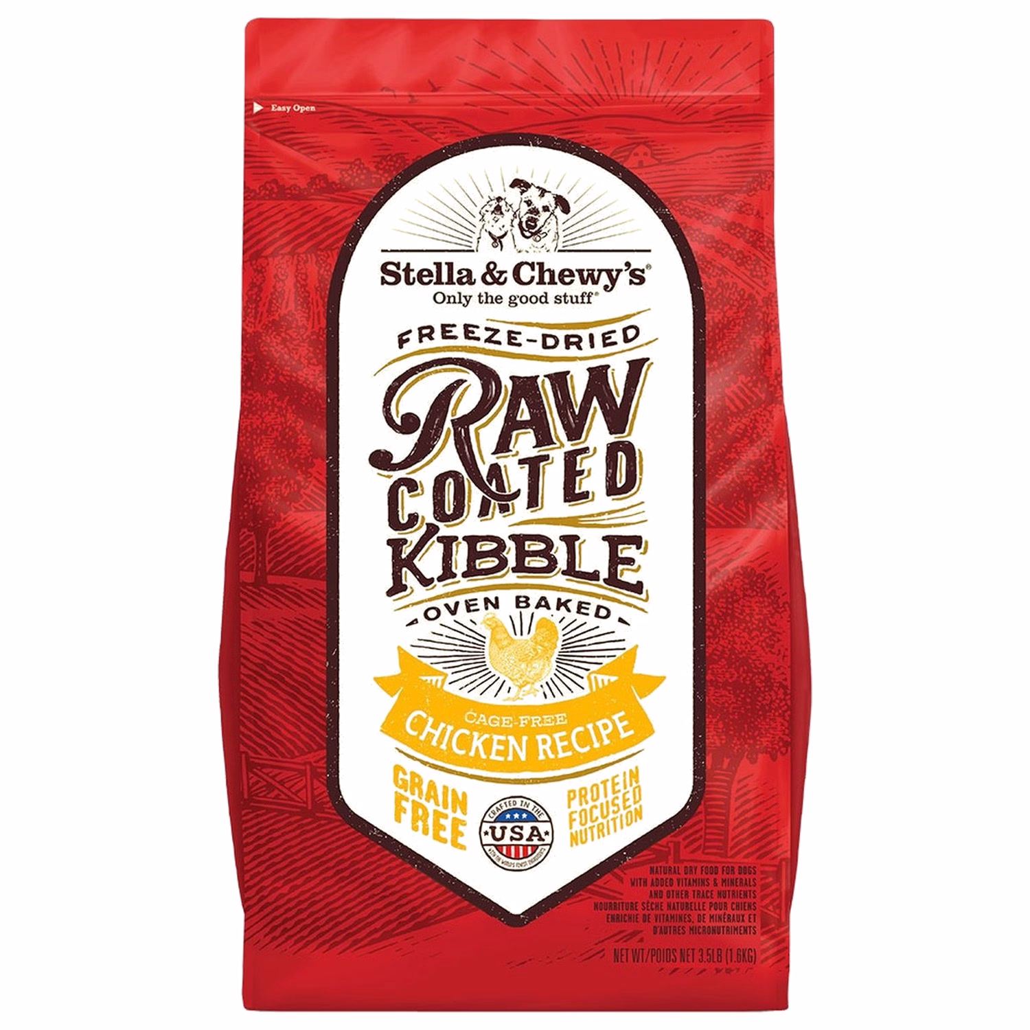 Stella & Chewys Dog Food - Raw Coated Kibble - Cage-Free Chicken
