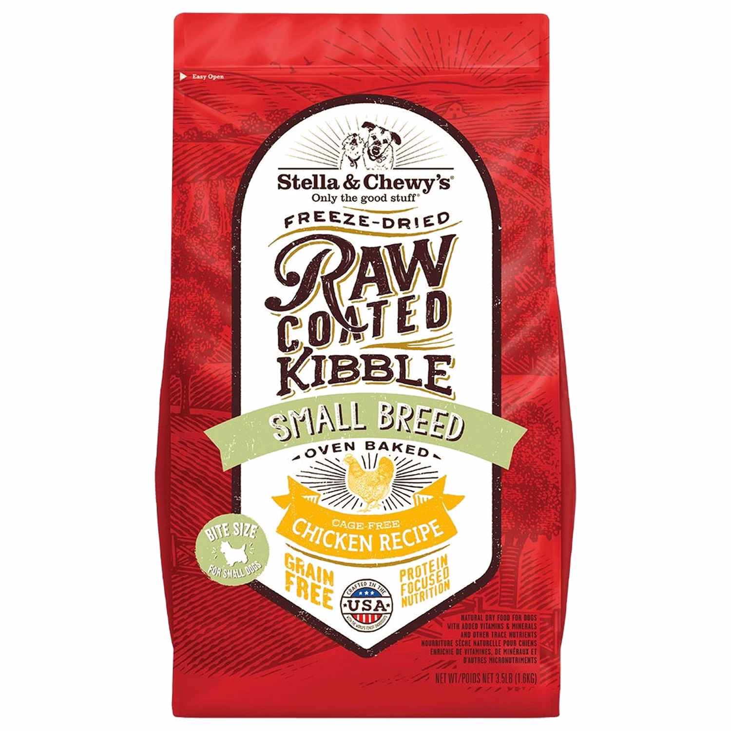 Stella & Chewys Dog Food - Raw Coated Kibble - Small Breed - Cage-Free Chicken