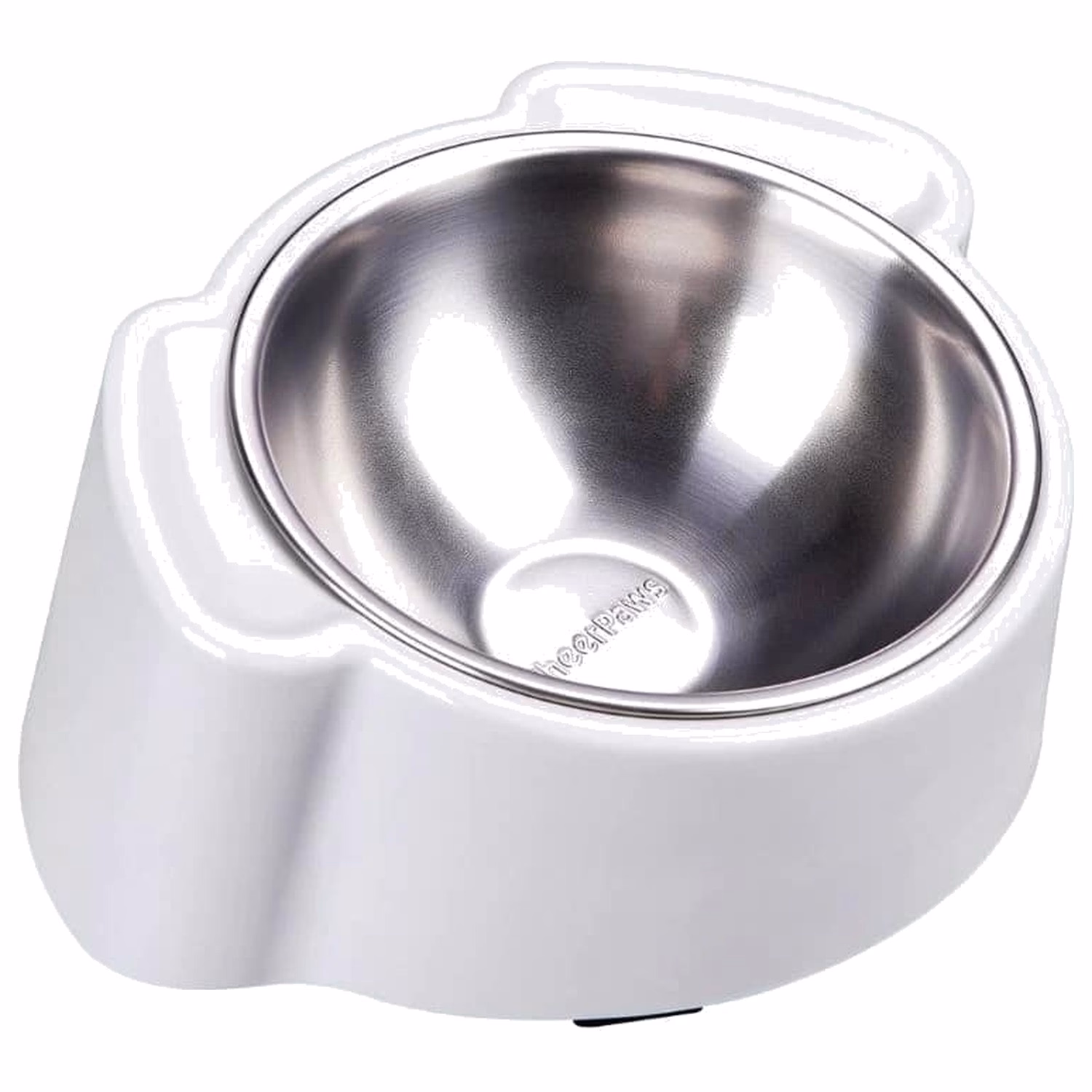 Super Design Pet Feeder - CheerPaws 15° Slope Bowl - Grey (M)
