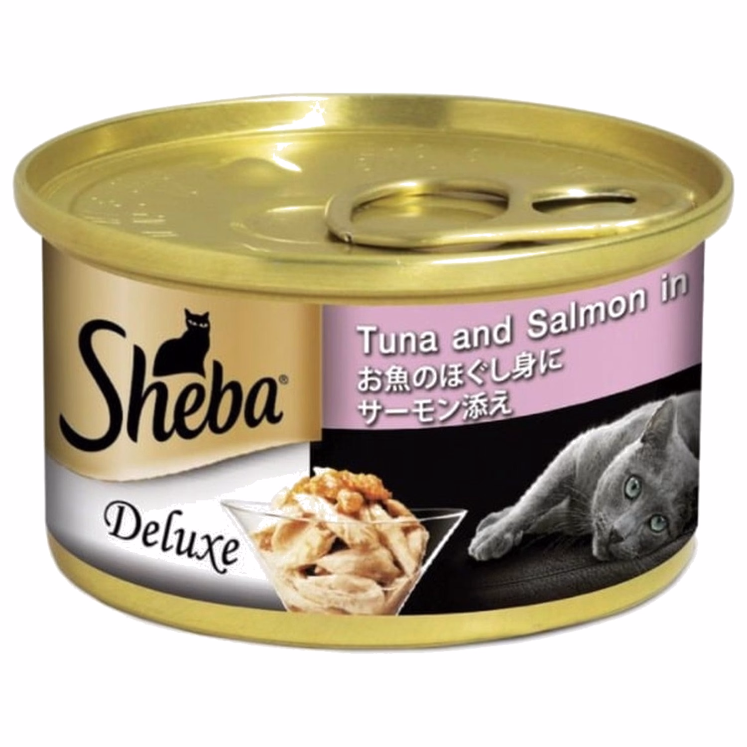 Sheba 貓罐頭 - 吞拿三文魚 湯汁 85克