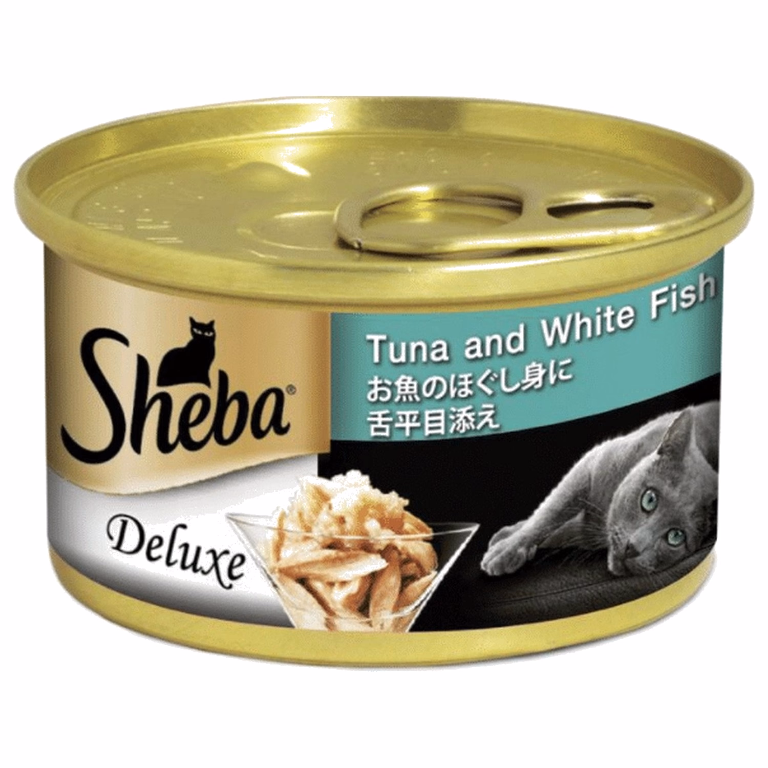 Sheba 貓罐頭 - 吞拿白身魚 湯汁 85克