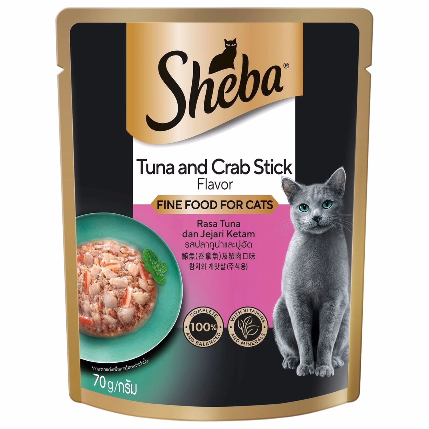 Sheba 貓濕糧 - 吞拿魚蟹柳 70g