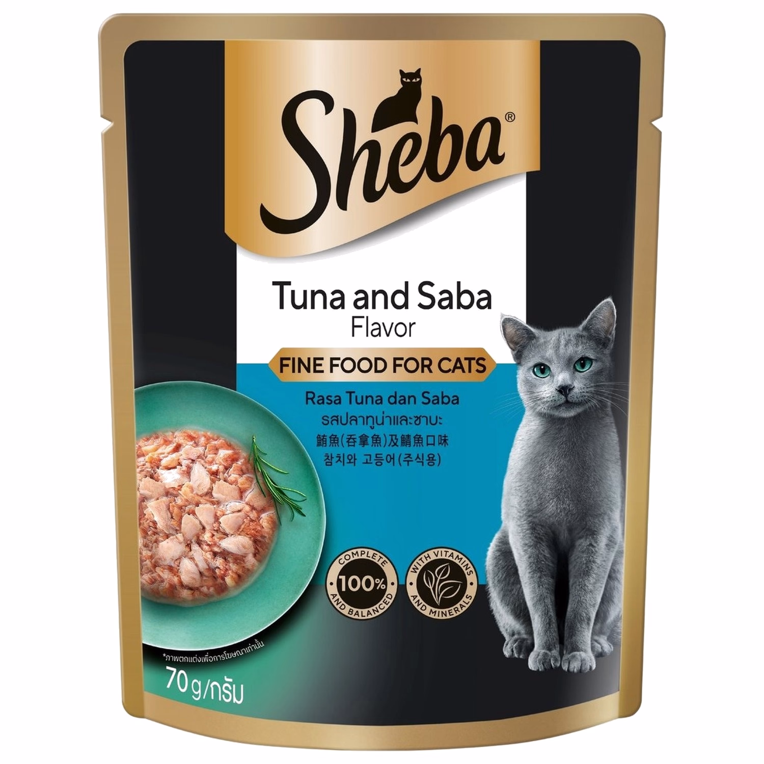 SHEBA 貓濕糧 - 吞拿魚及鯛魚 70g