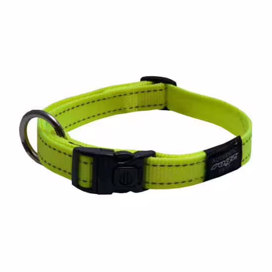 ROGZ Classic Dog Collar - Neon Yellow (XXL)