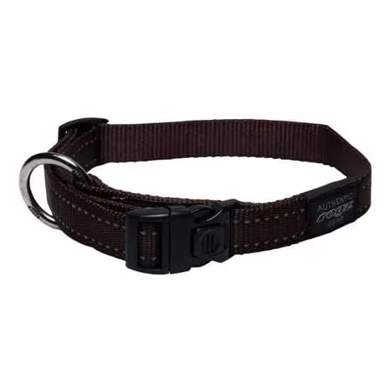 ROGZ Classic Dog Collar - Brown (M)