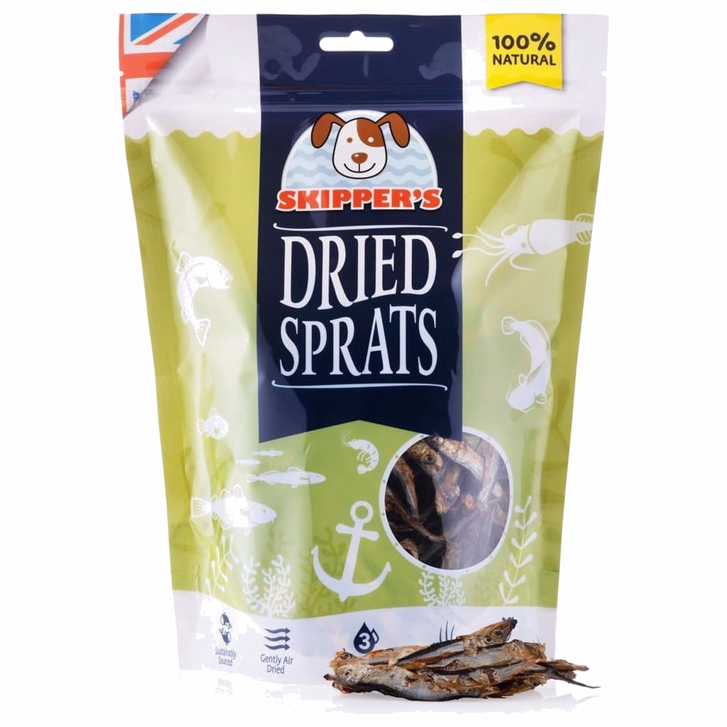 Skippers Dog Treat - Dried Sprats 250g