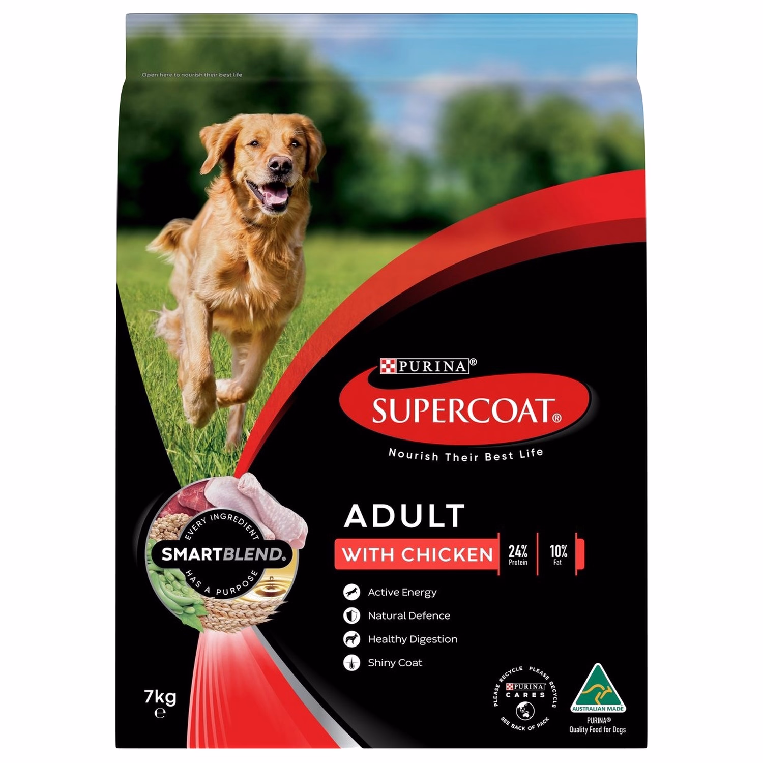 Purina Supercoat Smartblend 成犬乾糧 - 雞肉配方 7kg - EXP 31-07-2027 (穿袋 – 重新密封)