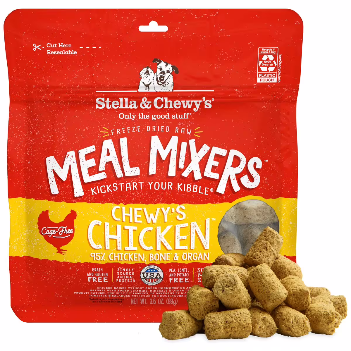 Stella & Chewys Dog Food - Meal Mixer - Freeze Dried Chicken 3.5oz