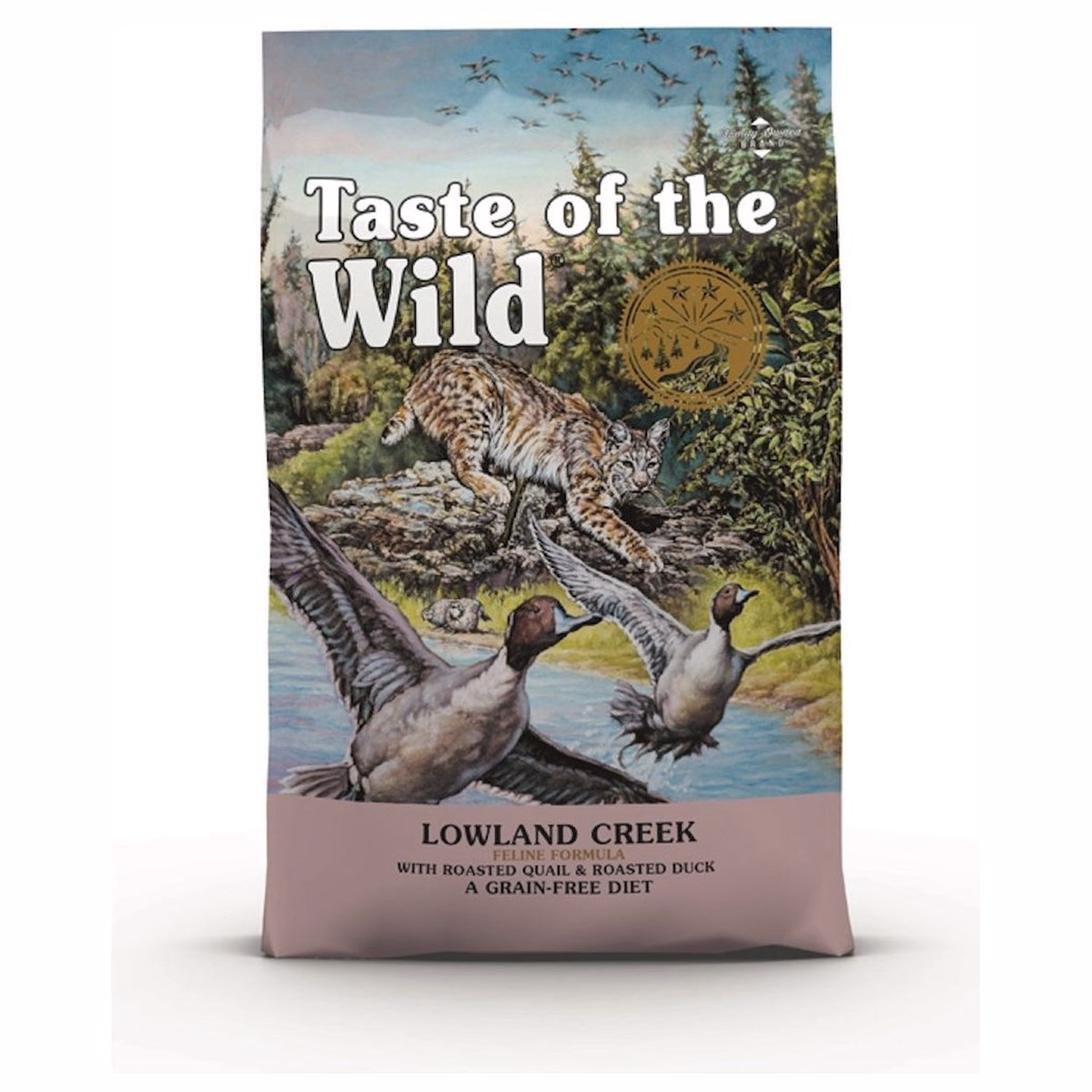 Taste Of The Wild Cat Food - Grain Free Lowland Creek - Roasted Quail & Roasted Duck