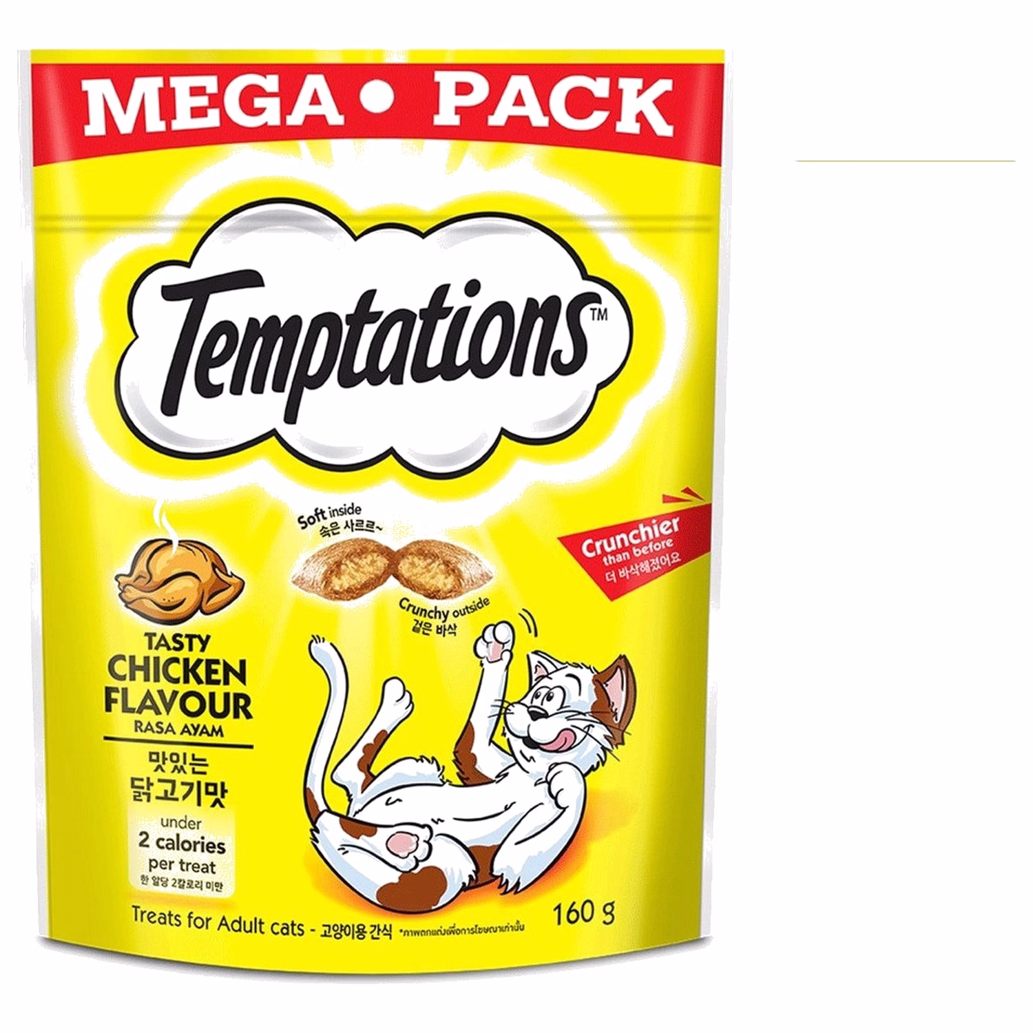 Temptations 超量裝 貓小食 -  火烤嫩雞肉味 160g
