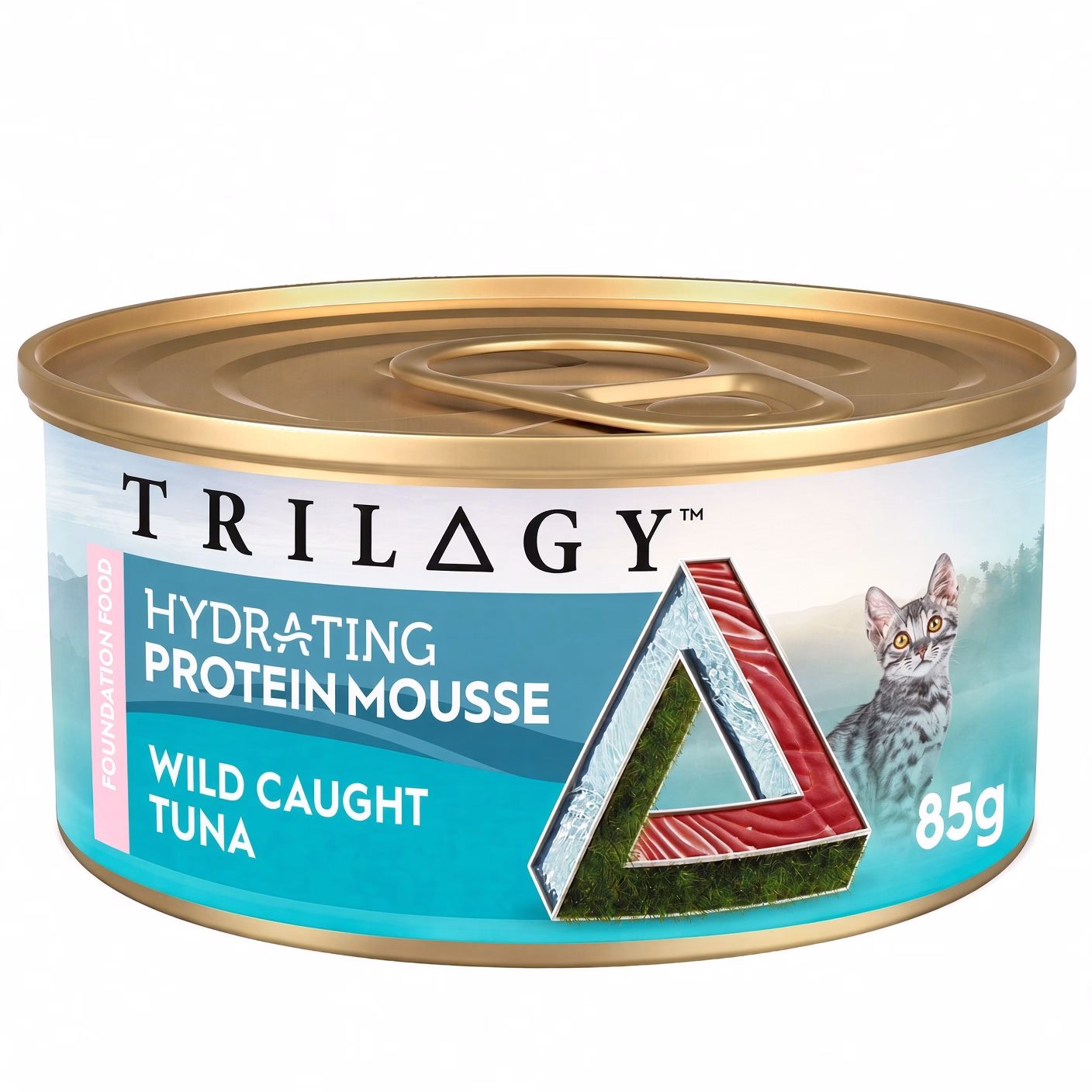 TRILOGY 幼貓主食罐頭 - 無穀物野生吞拿魚 補水配方慕斯 85g