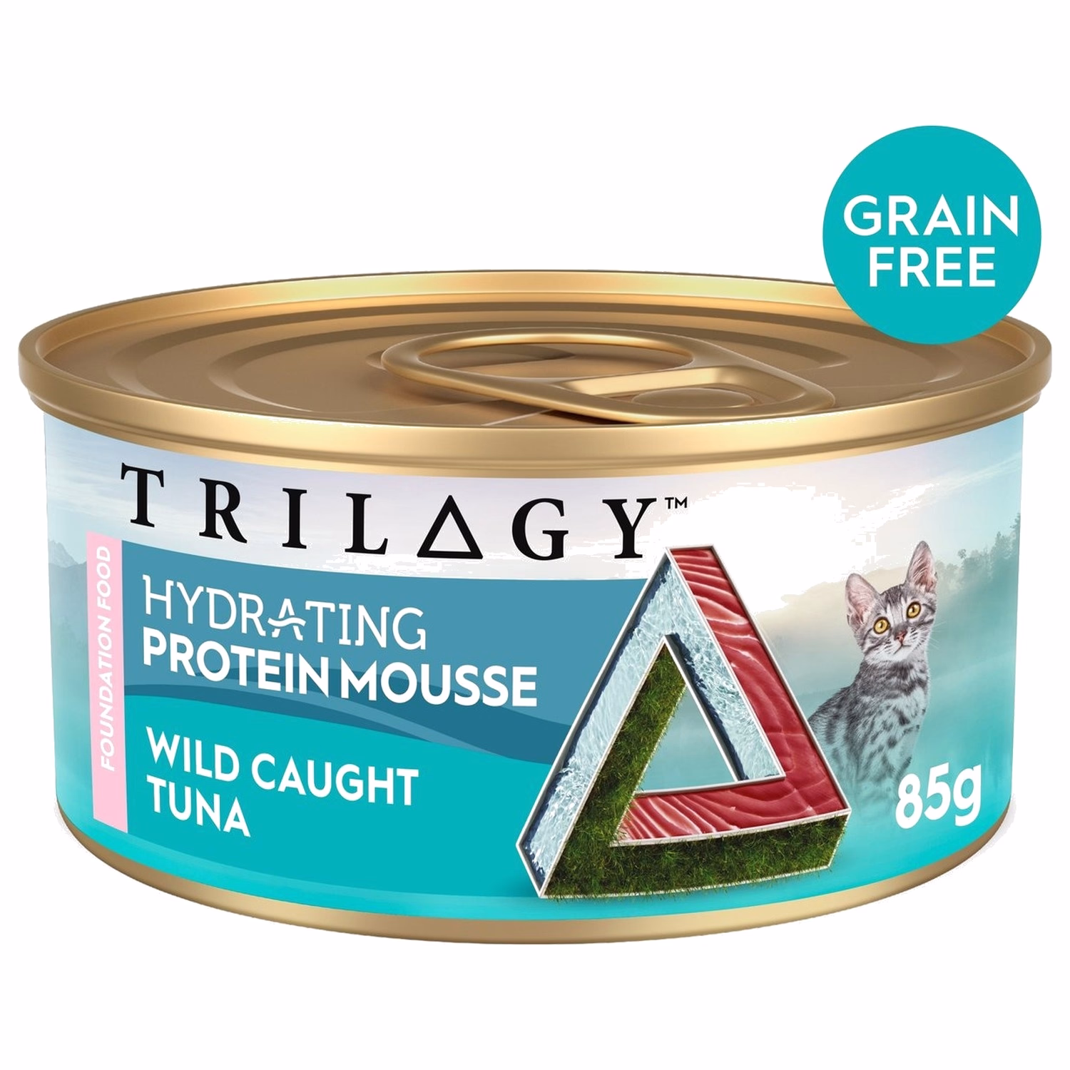 TRILOGY 幼貓主食罐頭 - 無穀物野生吞拿魚 補水配方慕斯 85g