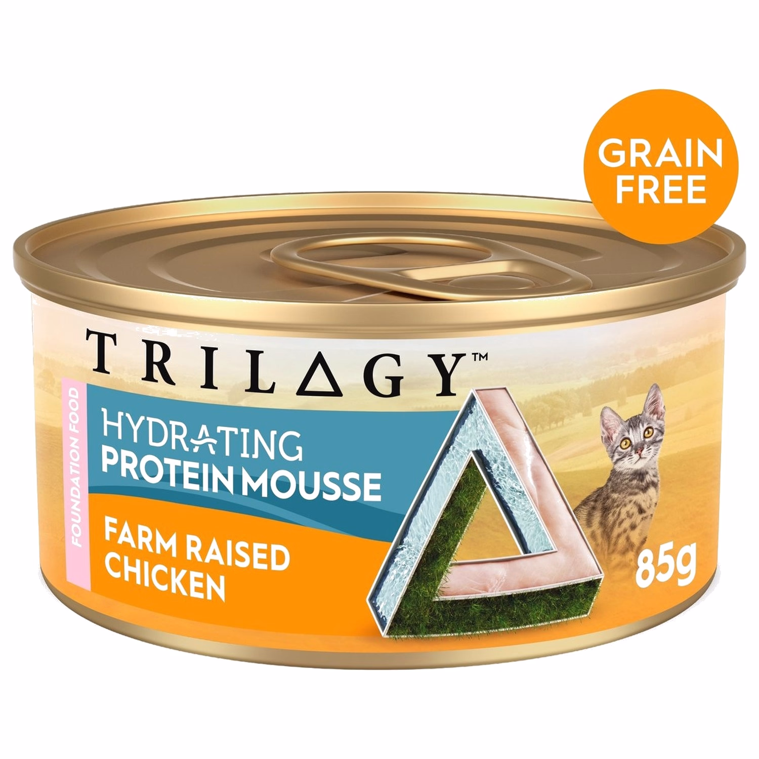 TRILOGY 幼貓主食罐頭 - 無穀物農場雞肉 補水配方慕斯 85g