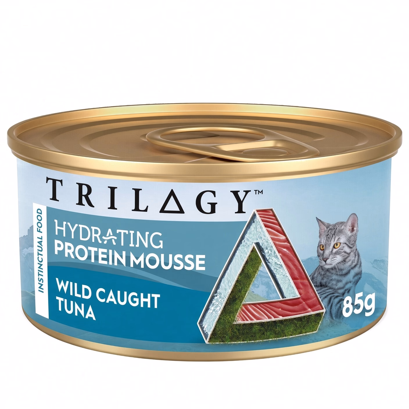 TRILOGY 貓主食罐頭 - 無穀物野生吞拿魚 補水配方慕斯 85g