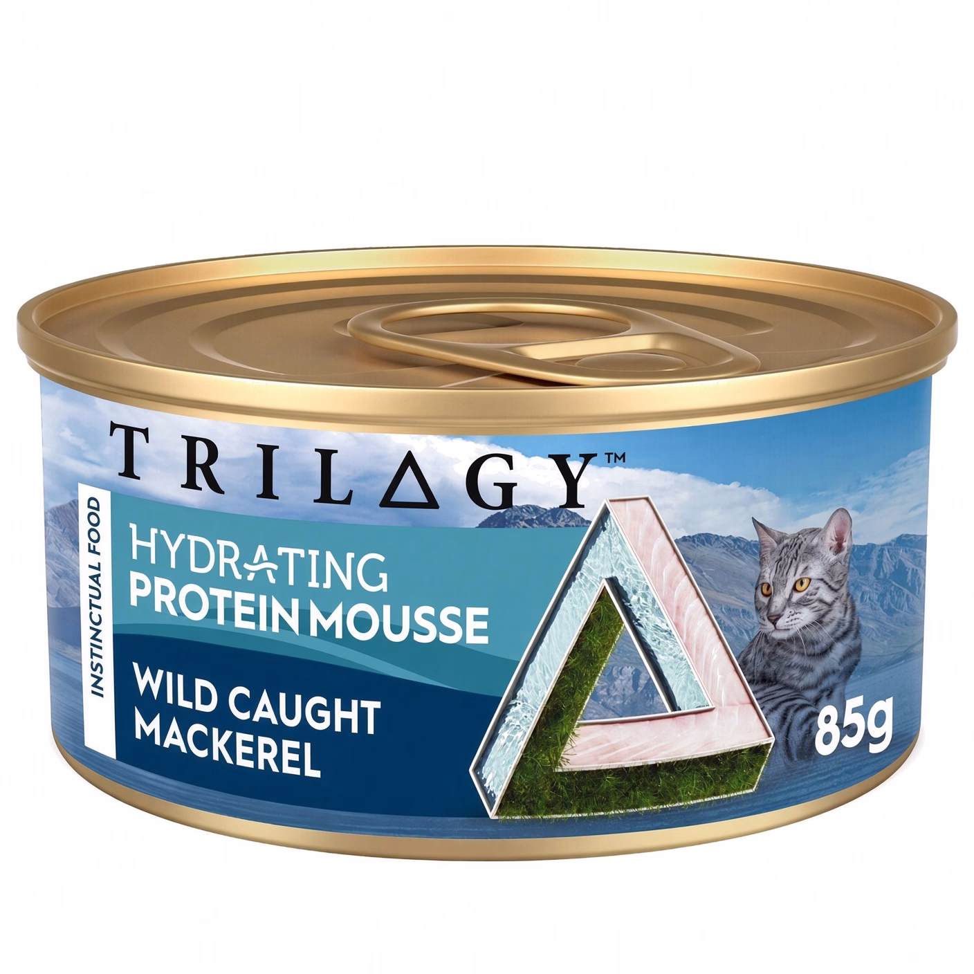 TRILOGY 貓主食罐頭 - 無穀物野生馬鮫魚 補水配方慕斯 85g