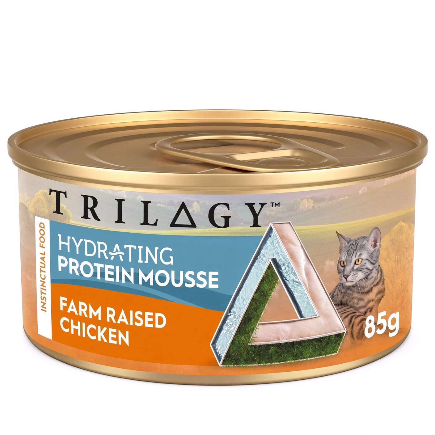 TRILOGY 貓主食罐頭 - 無穀物農場雞肉 補水配方慕斯 85g