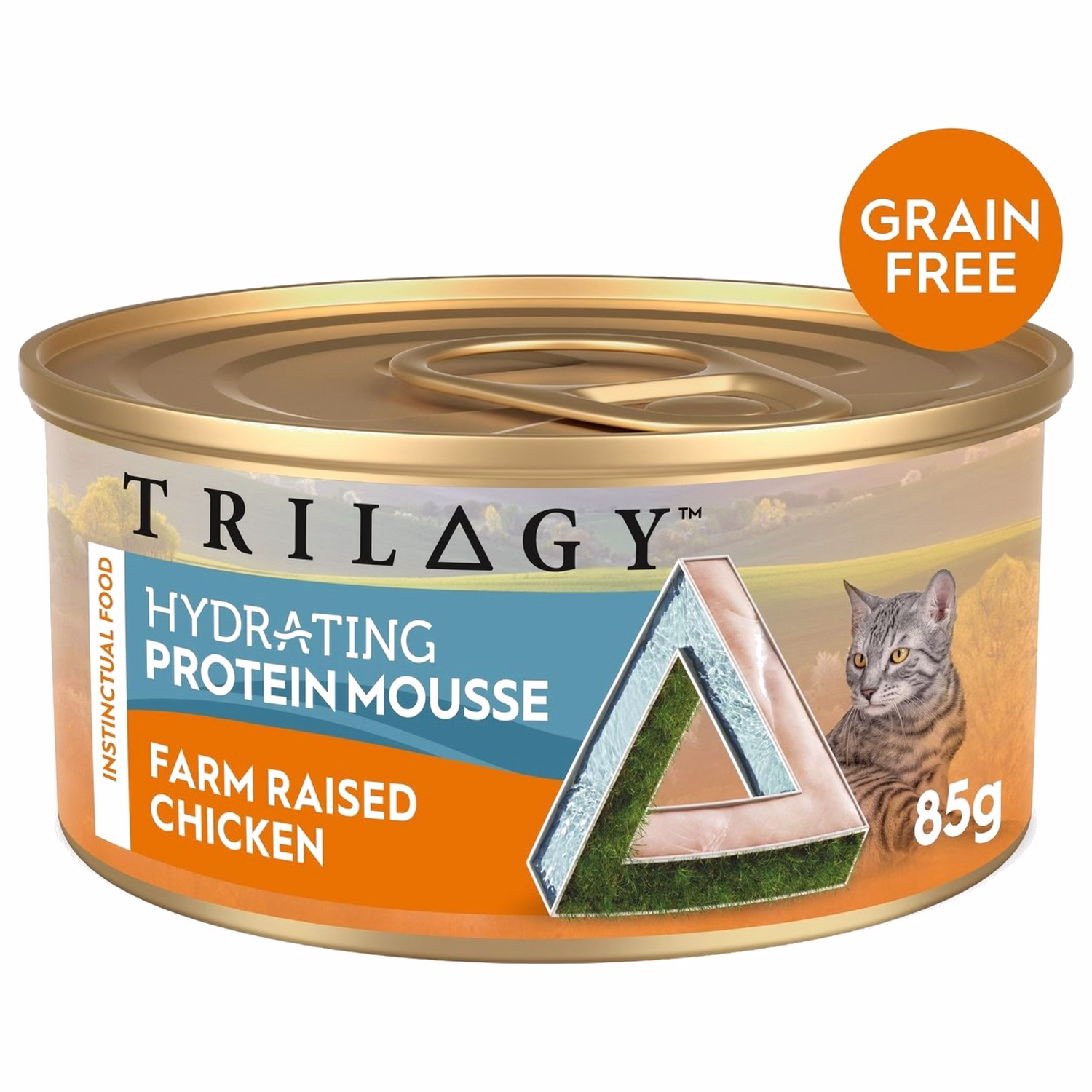 TRILOGY Cat Can - Grain Free Hydrating Protein Mousse Farm Raised Chicken 85g