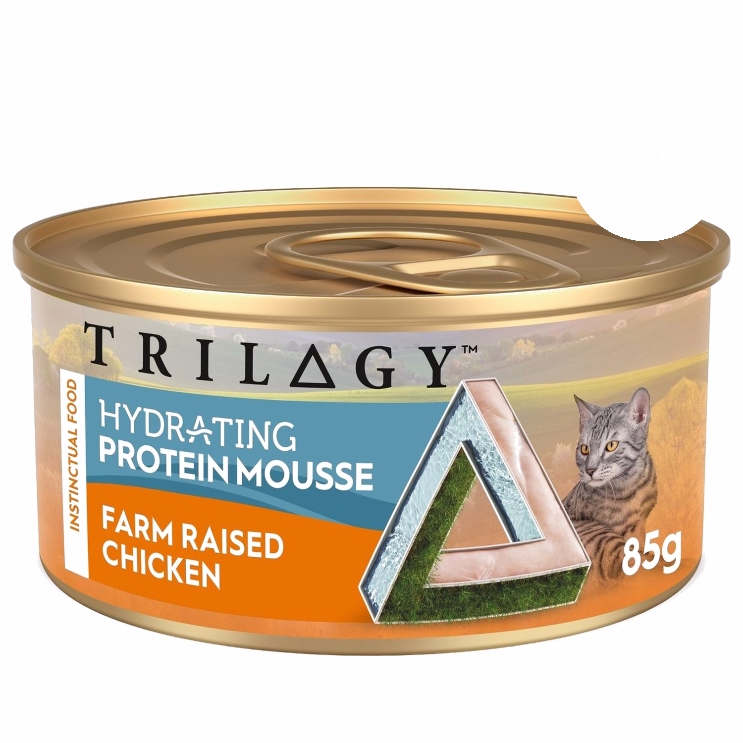 TRILOGY Cat Can - Grain Free Hydrating Protein Mousse Farm Raised Chicken 85g