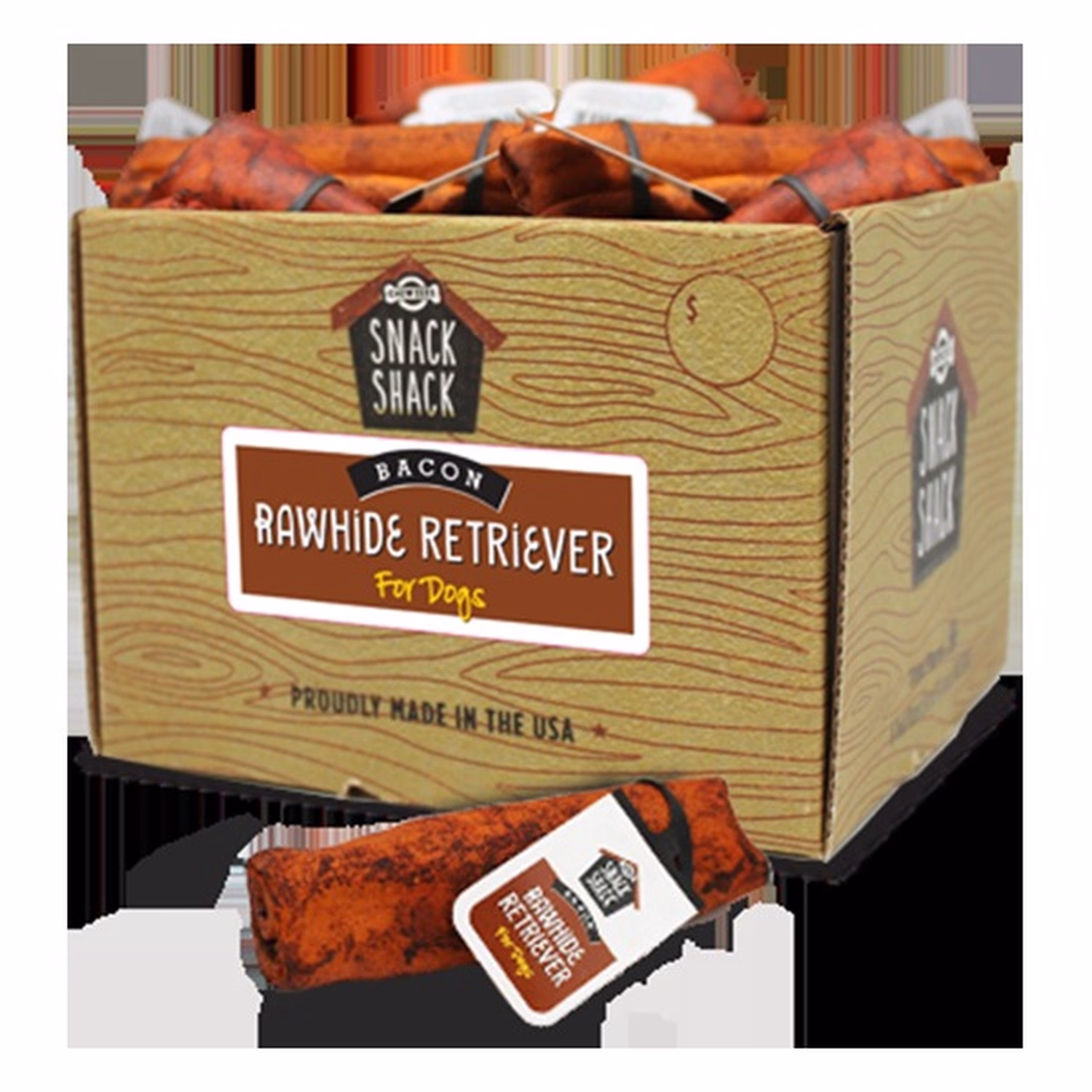 The Rawhide Express 狗咀嚼零食 - Retriever Roll Smoke Bacon 5-6" (12-15 cm)