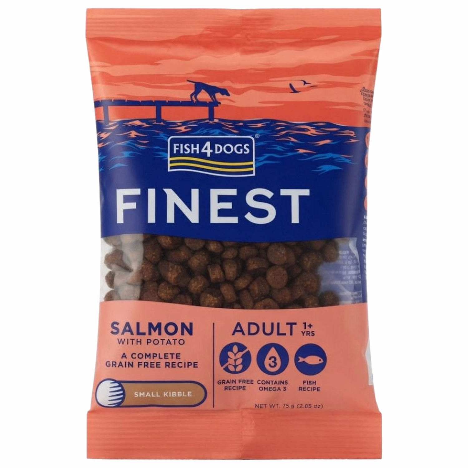 Trial Fish4Dogs Finest Dog Food - Small Bites - Salmon 75g