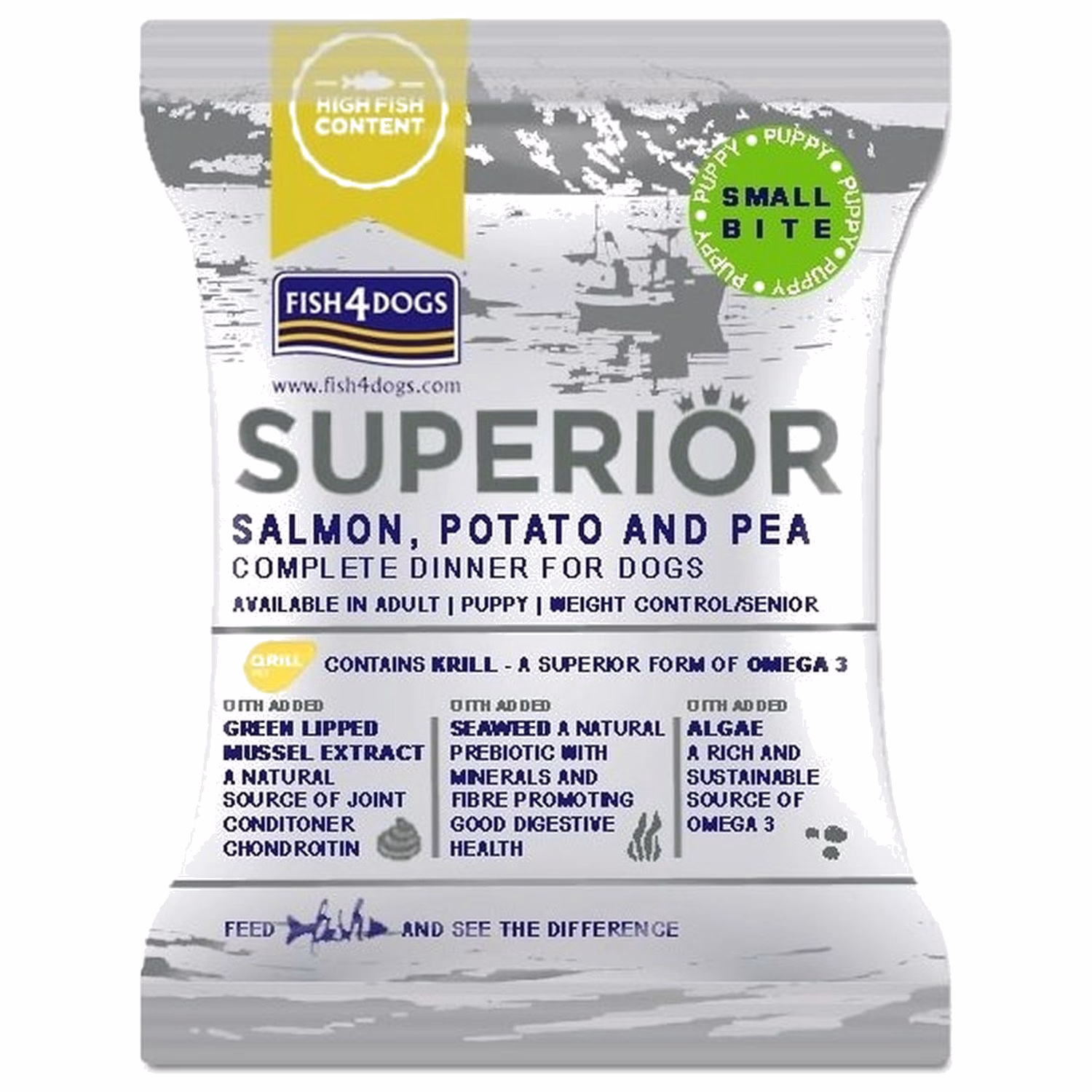 Trial Fish4Dogs Superior Puppy Food - Small Bite - Salmon 75g