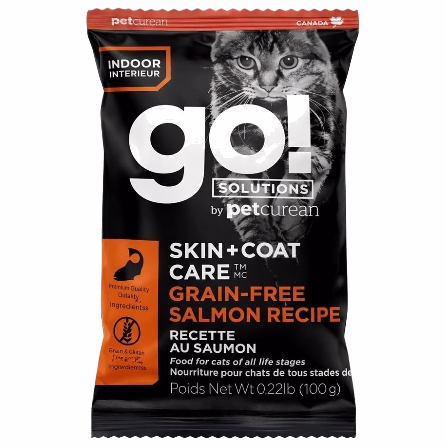 試食裝 Go! SOLUTiONS 貓乾糧 - 護膚美毛系列 - 無穀物三文魚配方