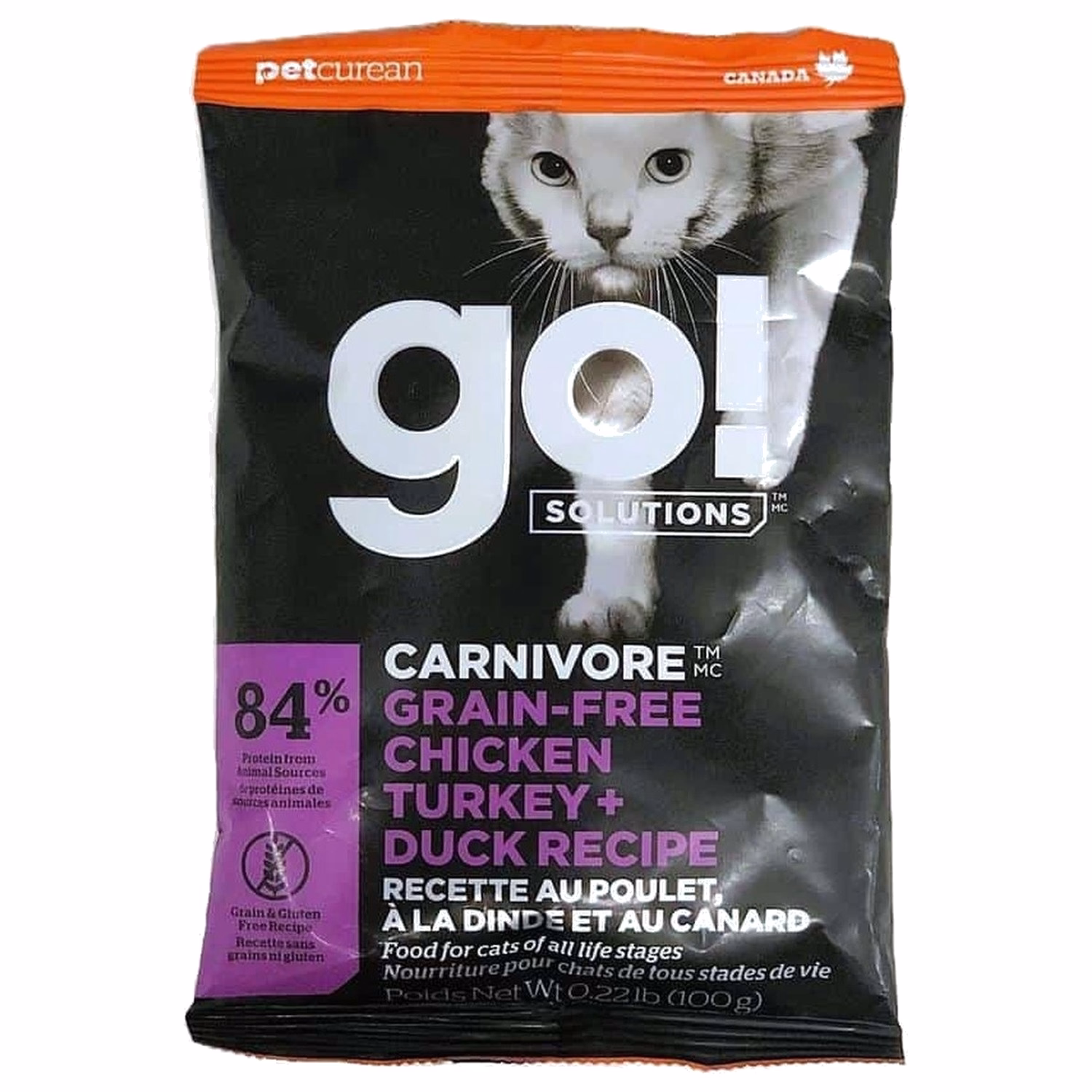 試食裝 Go! SOLUTIONS 貓乾糧 - 活力營養系列 - 無穀物雞肉+火雞+鴨肉配方