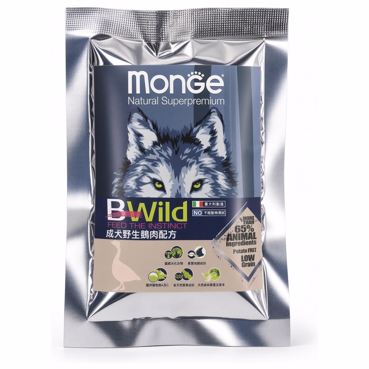 MONGE BWild Dog Food - Goose