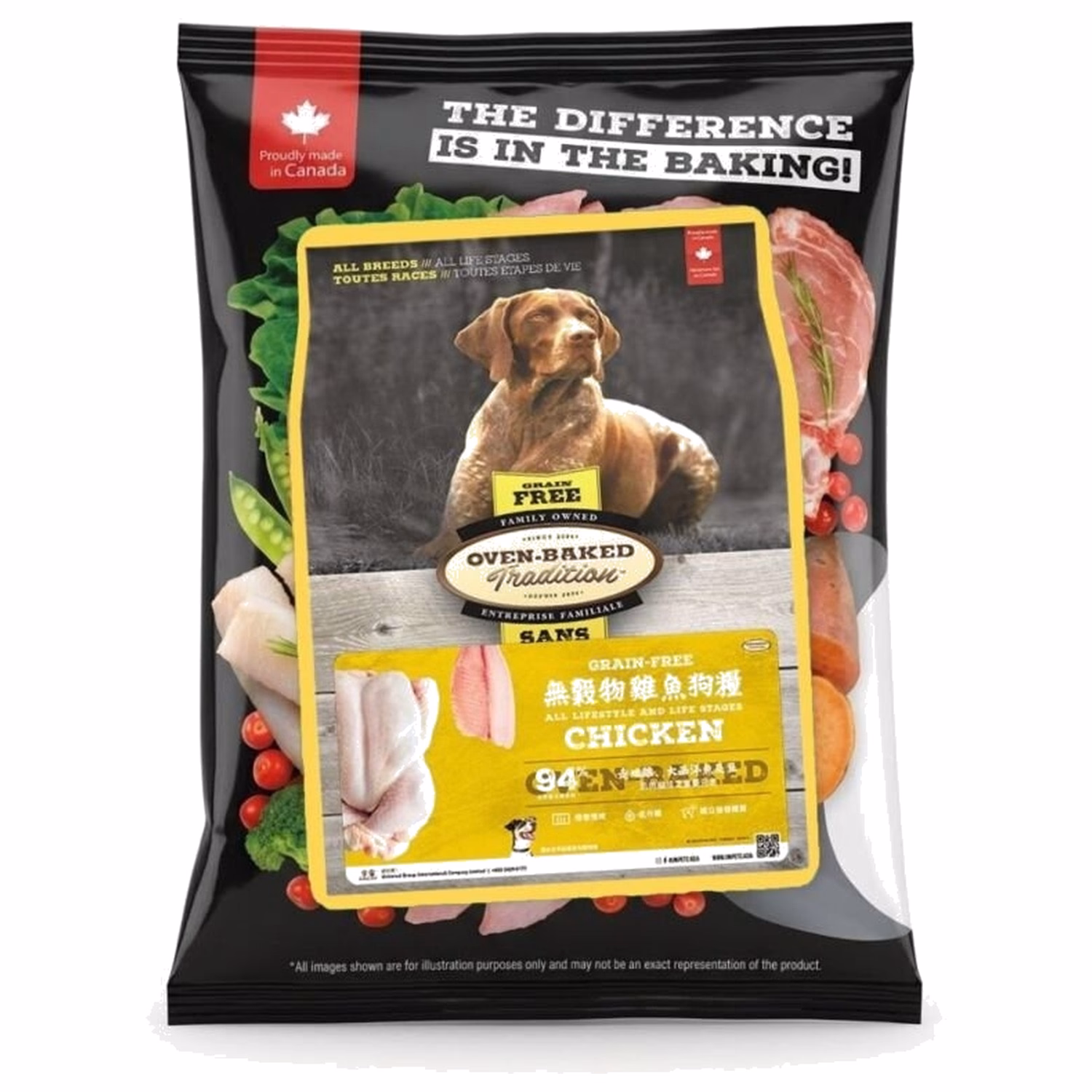 試食裝 Oven Baked 奧雲寶 無榖物狗乾糧 - 雞肉配方