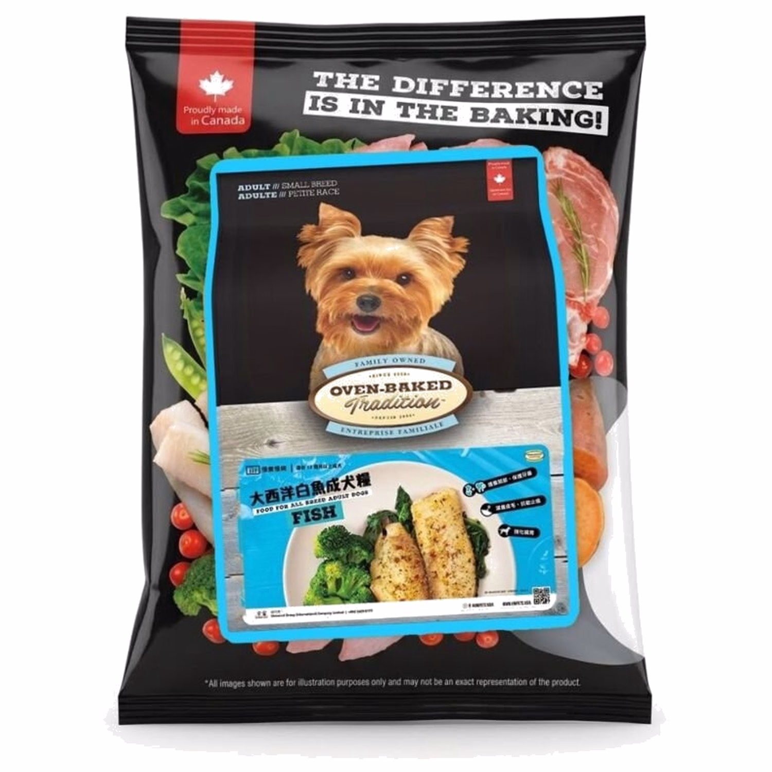 試食裝 Oven Baked (奧雲寶) 成犬糧 - 細粒裝 - 大西洋白魚