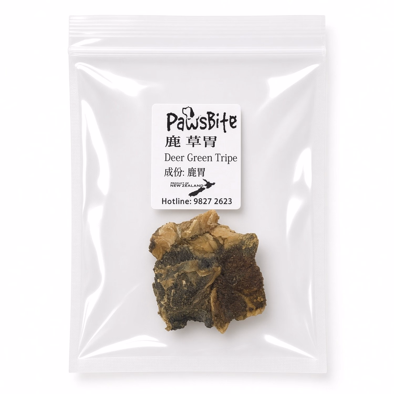 Trial Pack PawsBite Cat & Dog Treat - Air Dried Deer Green Tripe