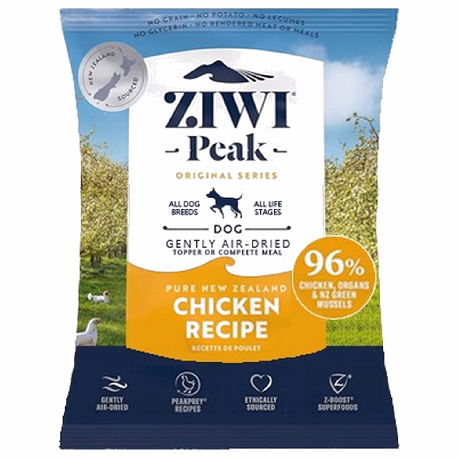 試食裝 Ziwipeak新西蘭巔峰狗糧 - 風乾脫水 - 無穀物放養雞配方