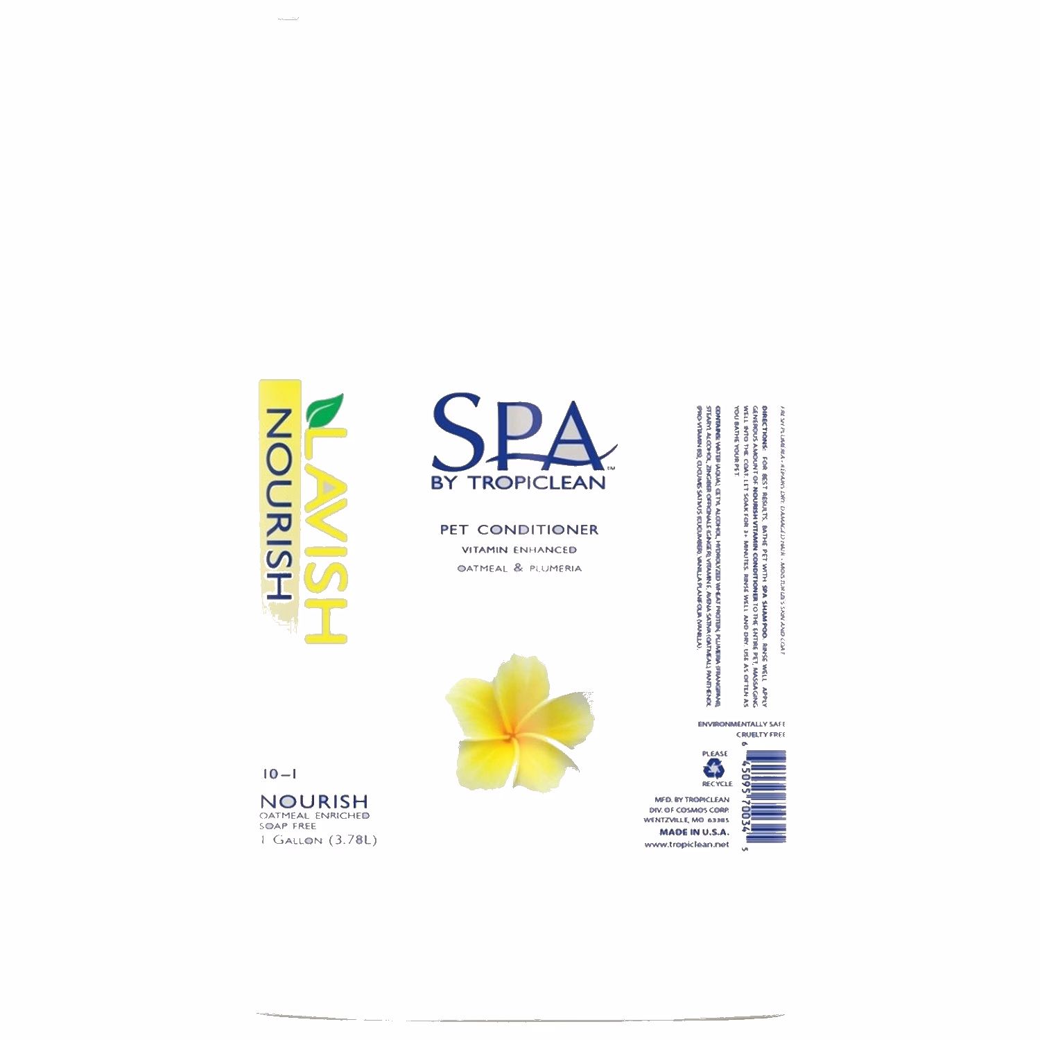 Tropiclean Spa Lavish Pet Conditioner - Nourish 3.78L