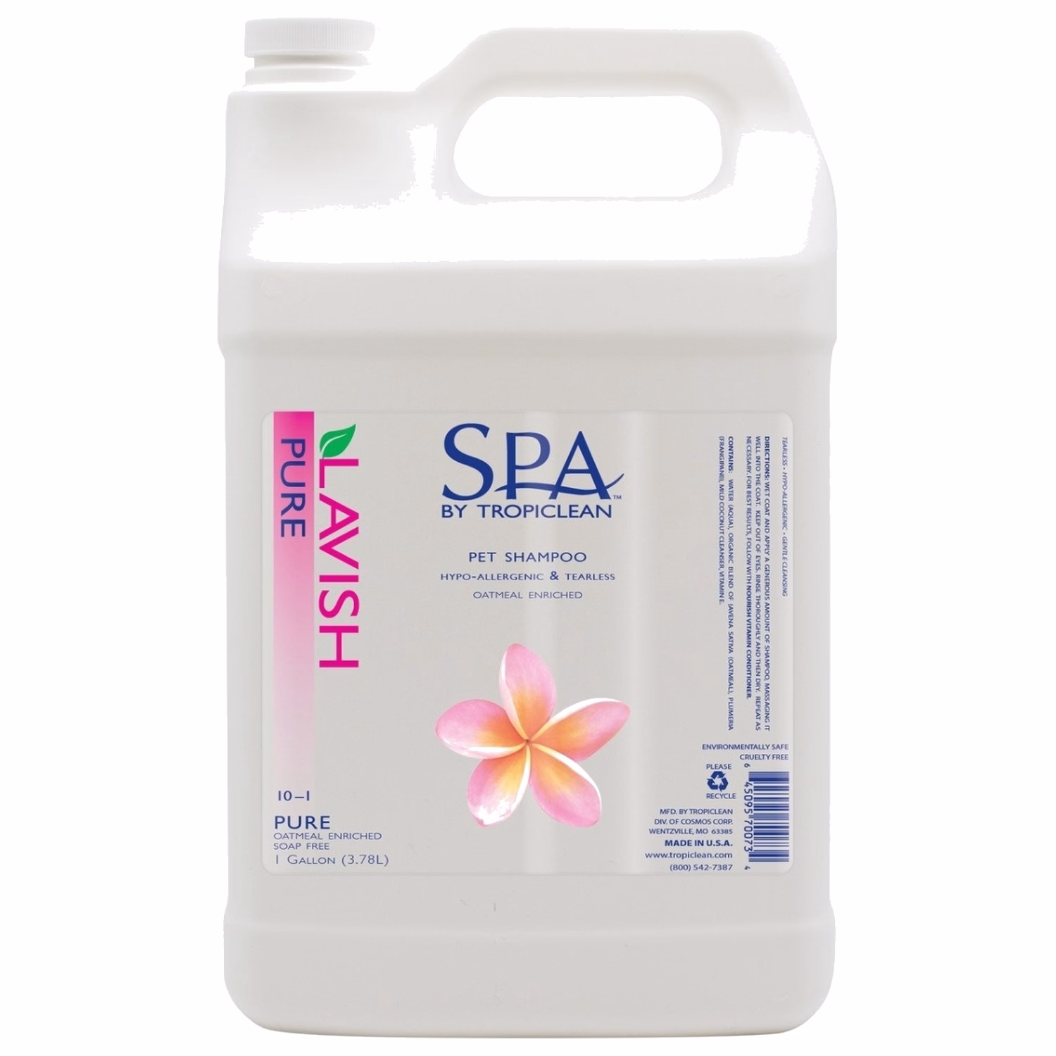 Tropiclean Spa Lavish Pet Shampoo - Pure 3.78L