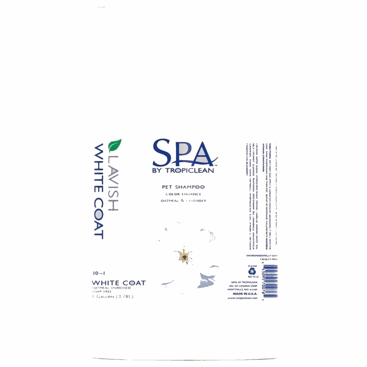 Tropiclean Spa Lavish Pet Shampoo - White Coat 3.78L