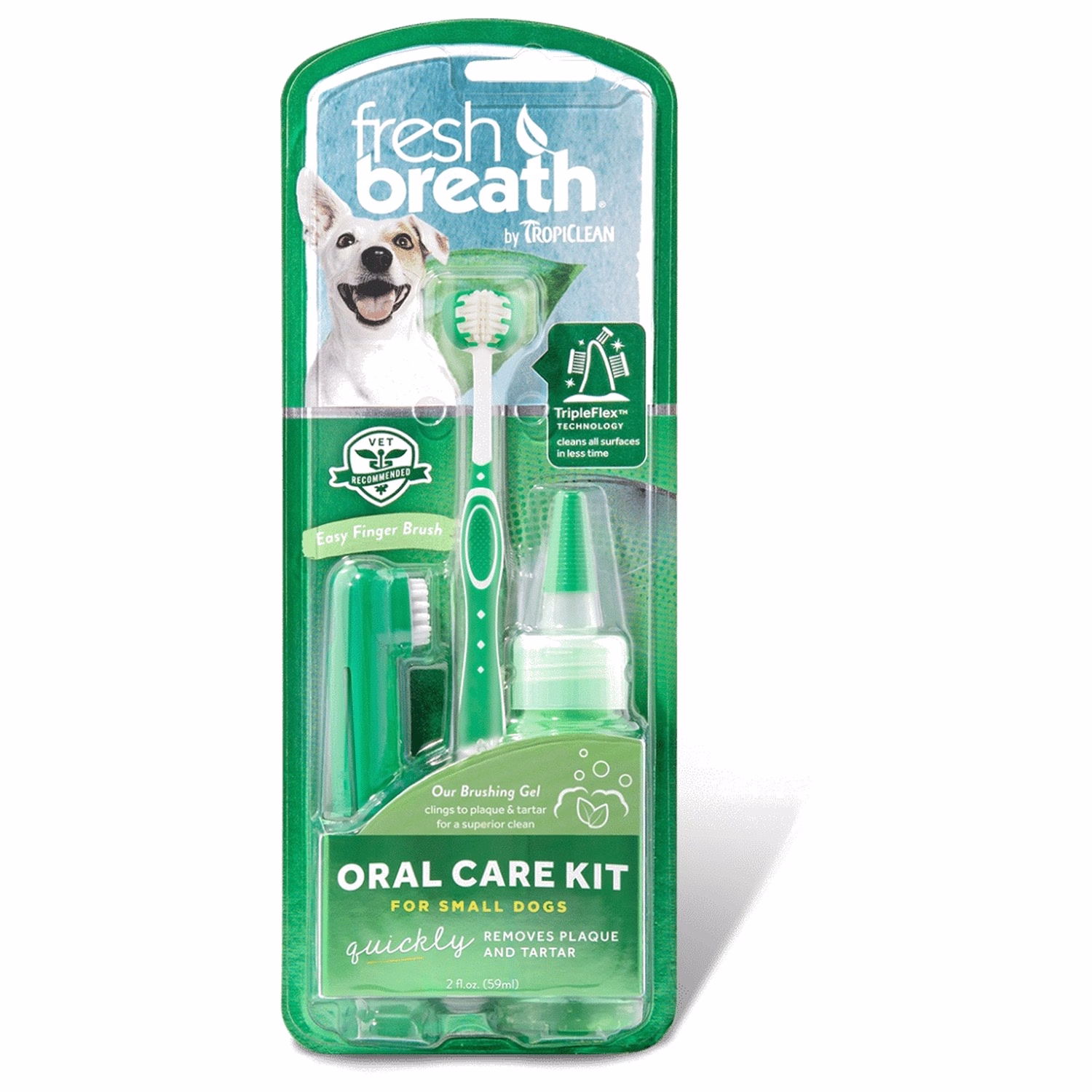 Tropiclean Fresh Breath 護理牙套裝 - 小型狗專用 2 FL OZ