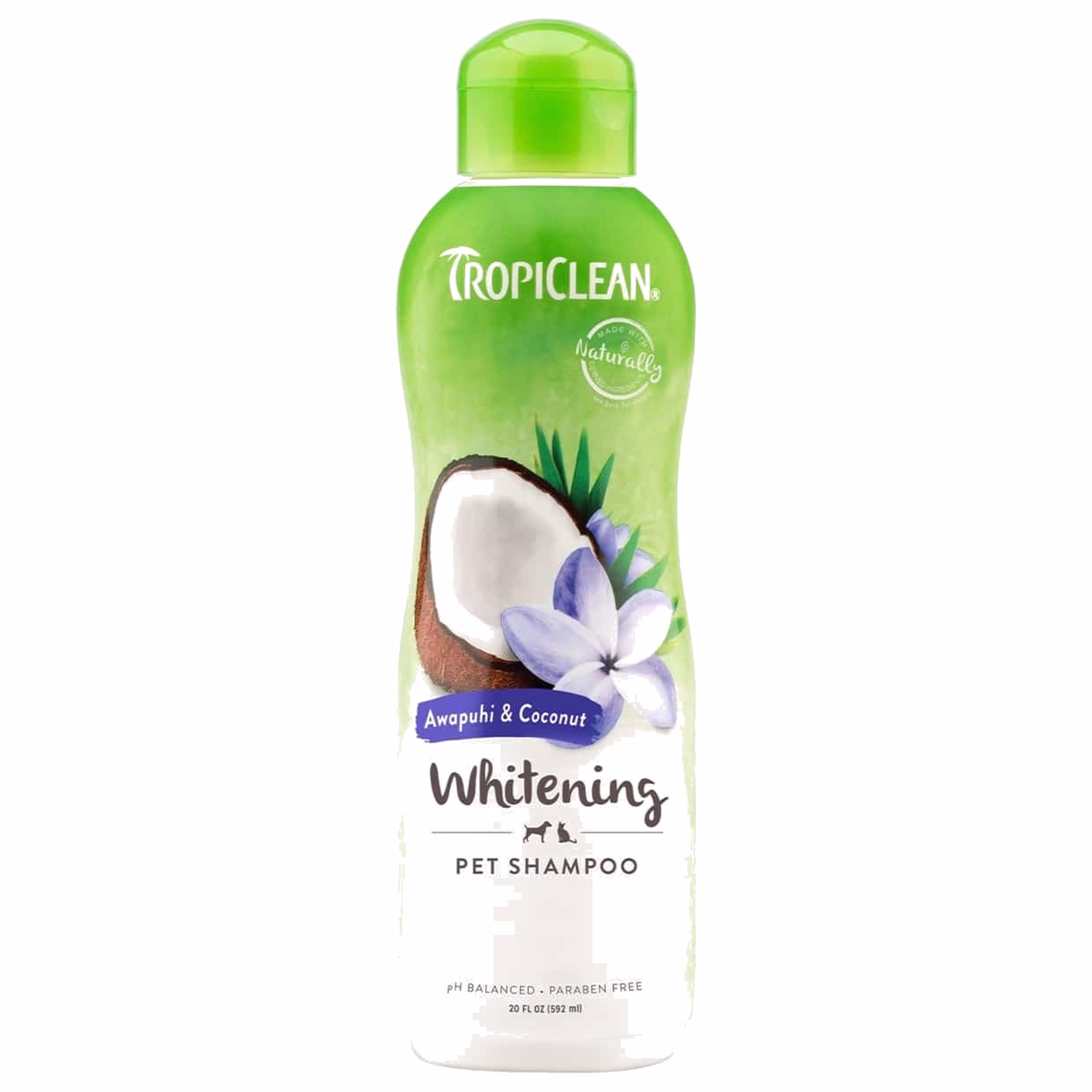 Tropiclean 貓狗洗毛液 - 夏威夷白姜花 (亮白毛髮) 355ml