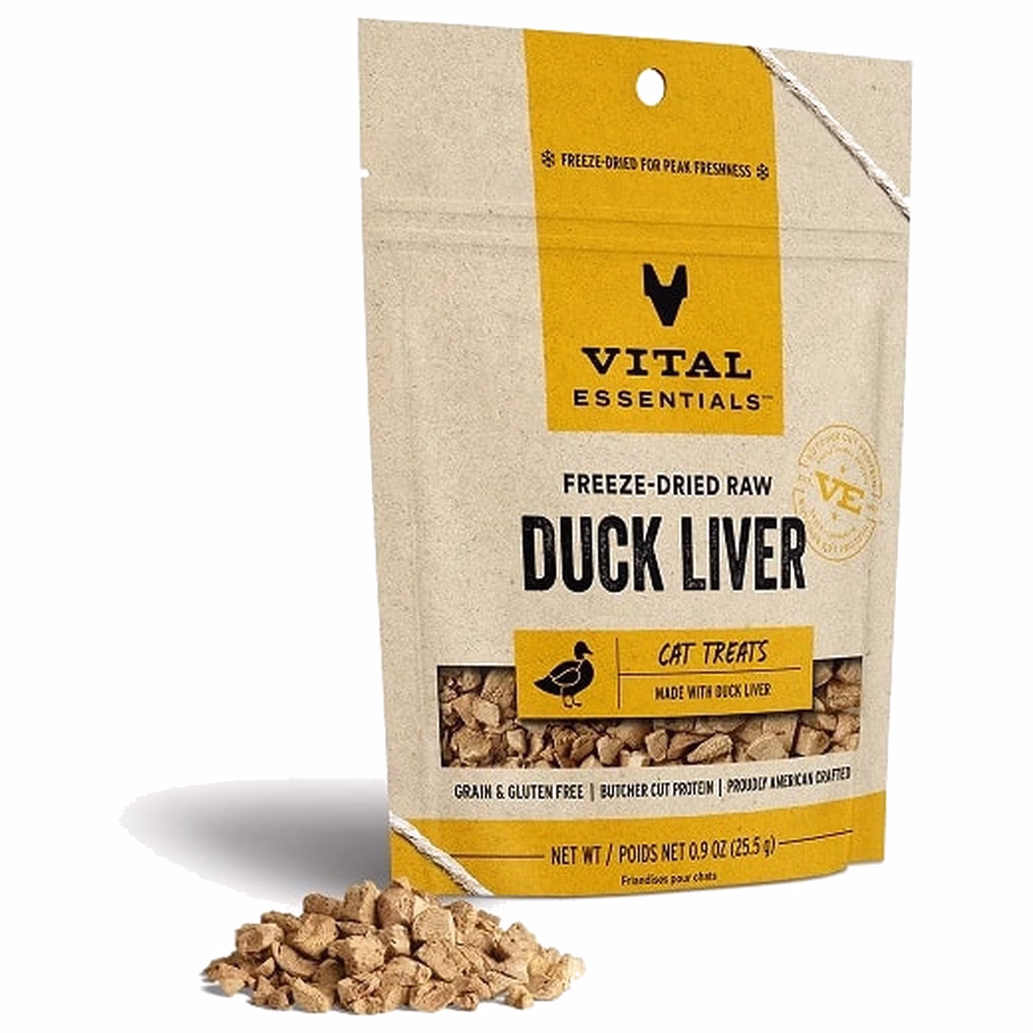Vital Essentials 美國貓小食 - 凍乾脫水 - 鴨肝粒 0.9oz