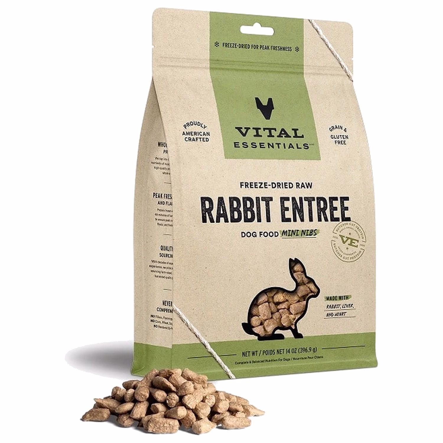 Vital Essentials 美國狗糧 - 凍乾脫水(迷你粒) - 兔肉配方