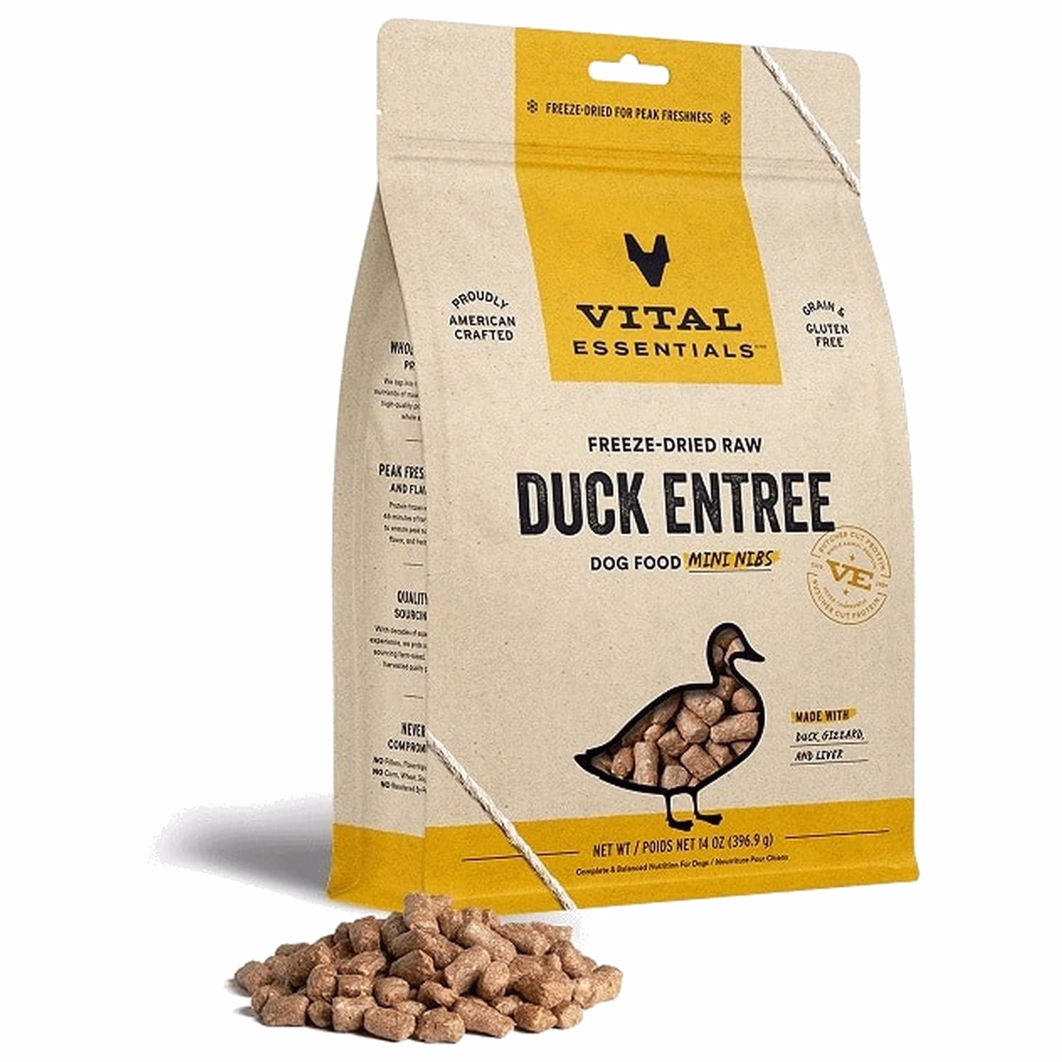 Vital Essentials 美國狗糧 - 凍乾脫水(迷你粒) - 鴨肉