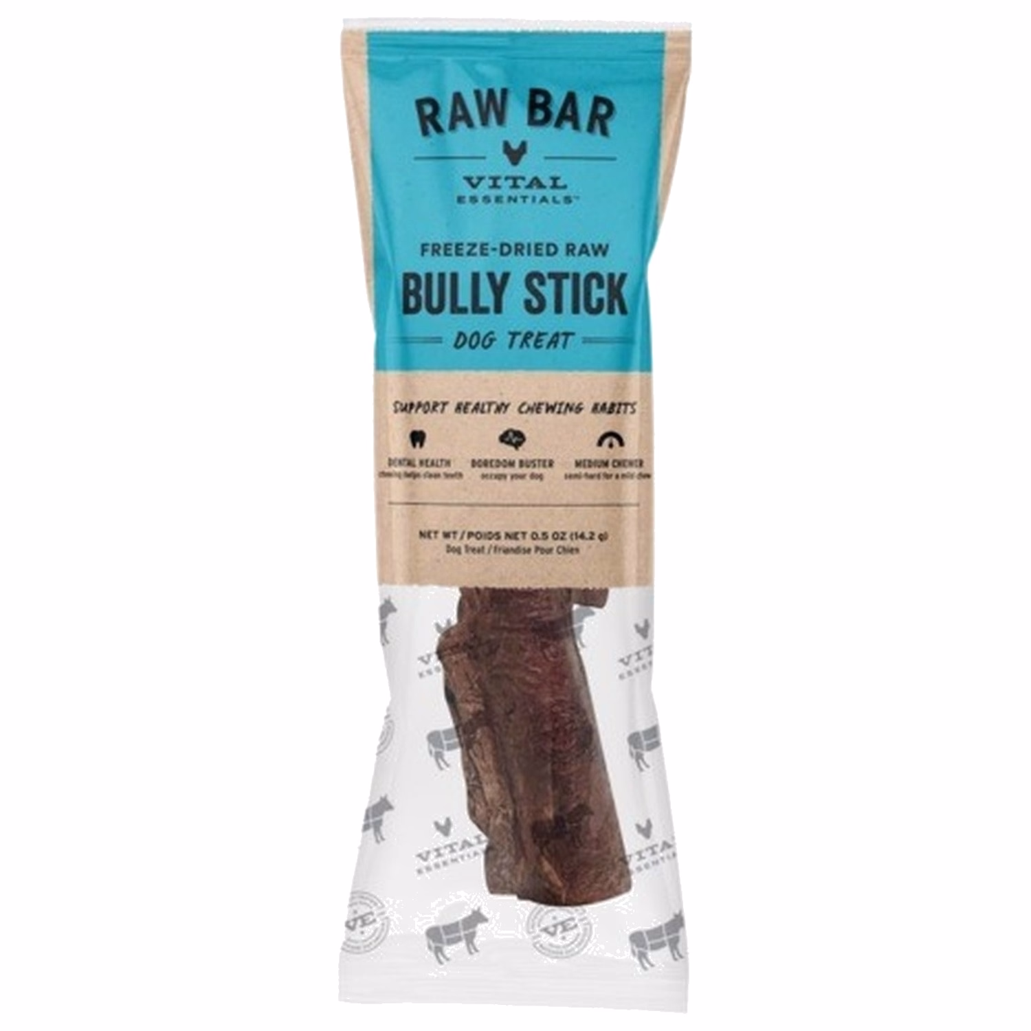 Vital Essentials Dog Dental Treat - Freeze Dried Bully Stick 0.5oz