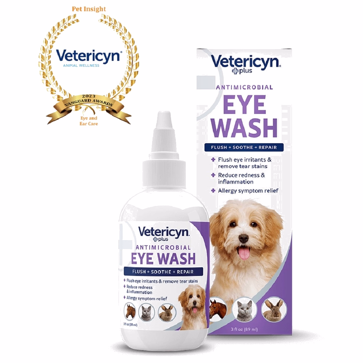 Vetericyn Plus All Animal Antimicrobial Eye Wash 3oz