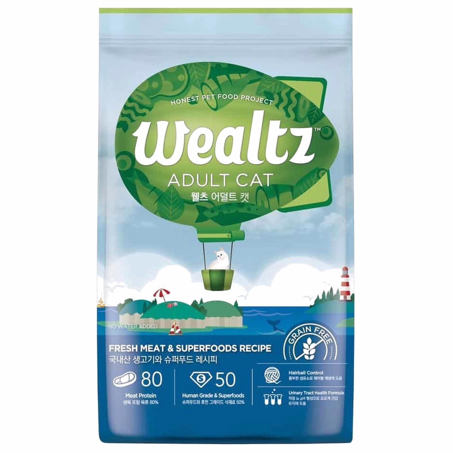 Wealtz 貓乾糧 - 成貓配方 - 無穀物鮮雞肉 & 超級食譜
