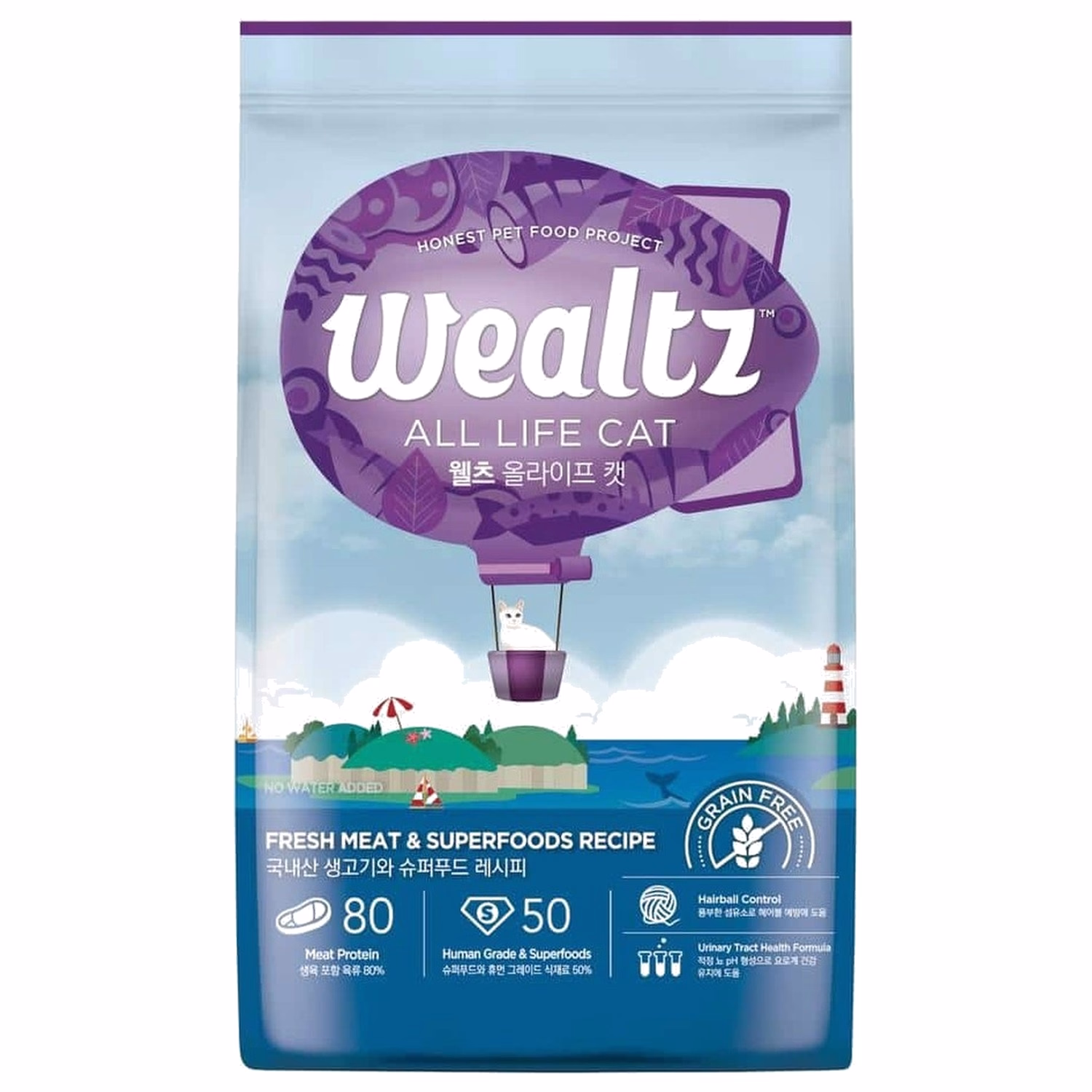 Wealtz 貓乾糧 - 全貓配方 - 無穀物鮮雞肉 & 超級食譜