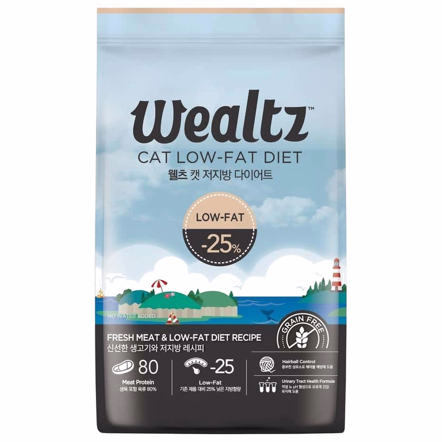 Wealtz 貓乾糧 - 低脂高纖配方 - 鮮雞肉三文魚鴨肉 & 超級食譜